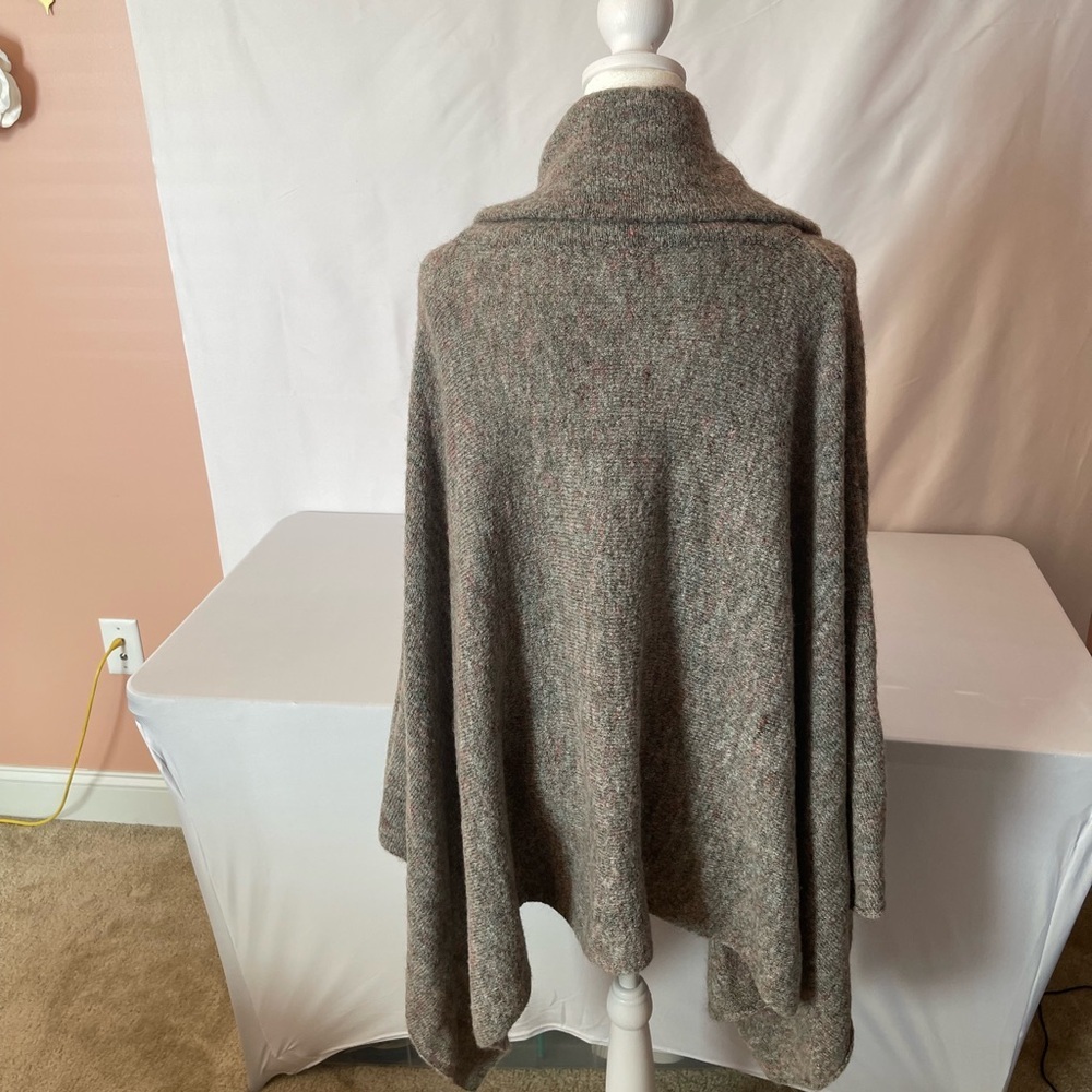 World Market Cozy Oversized Cowl Neck Women's Sweater - Taupe Heather - Picture 3 of 3